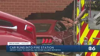 Car crashes into Hanover fire station