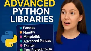 Master Python Libraries with Real-Time Projects &ndash; NumPy, Pandas, Matplotlib, Tkinter Hindi + English