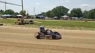 go kart racing at Argos Indiana mow karts of Marshall county predator class feature 7/13/2024