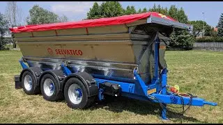 RIMORCHIO SELVATICO SV20TT CON VASCA INOX PER TRASPORTO UVA E MOSTO