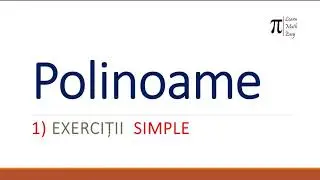 Polinoame Exercitii simple