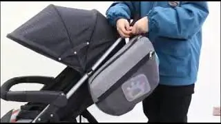 Baby Stroller Bag Pram Organizer Baby Carriage Organizing Bag Stroller Accessory With Tissue Box