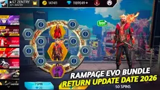 Rampage Bundle Return Confirm Date | Poker Mp40 Return Kab Aayega | Next Universal Ring Events in ff