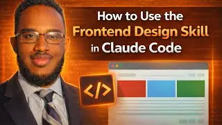How to Use the Frontend Design Skill in Claude Code [Links In Description]