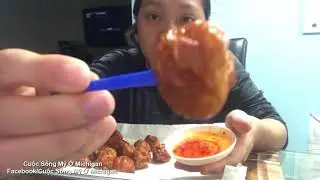 Cuộc Sống Mỹ Vlog 69 ll ĂN VẶT CÁ VIÊN CHIÊN