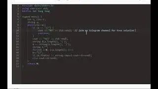 A. Not a Substring codeforces solution || Educational Codeforces Round 153 (Rated for Div. 2)