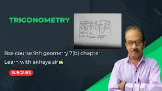 Bse(odisha)course 9th geometry 7(b) chapter          Learn with akhaya sir