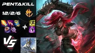 MID Katarina vs Galio [PENTAKILL] - EU Grandmaster Patch 25.S2.2