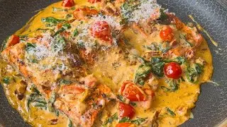 Hubby loves this recipe b/c its SO DELICIOUS! Marry Me Salmon Recipe you will LOVE!