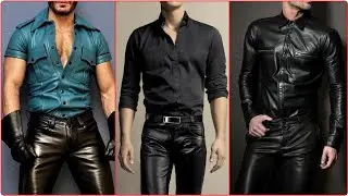 Trendy leather pants for boys | Most stylish leather outfits for boys