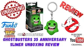Funko Pocket Pop Keychain Ghostbusters 35 Anniversary Slimer Unboxing Review