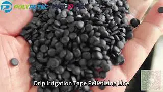 Plastic Recycle Pelletize Line for Drip Irrigation Tape & Tarpaulin, Clean Soft Material Granulation
