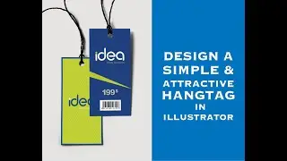 How To Tag Design in Illustrator | Hang Tag Design Tutorial | Clothing Label Tag Design | Tag Design