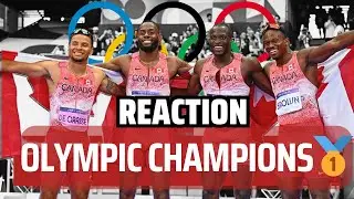 REACTION to Winning the Olympics🔥 ||&nbsp;Olympic 4x100m&nbsp;GOLD🥇&nbsp;|| Aaron Kingsley Brown