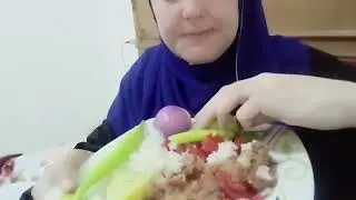 ASMR EATING EGYPTIAN TRADITIONAL FOOD ❤️ MARYAM 