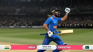Ind vs Pak 2022 T20 world cup 2022 last 3 overs Thrilling Highlights|| Real cricket ™ gameplay 🎮