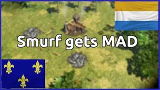 AOE3:DE - France vs Dutch - Smurf Gets Mad