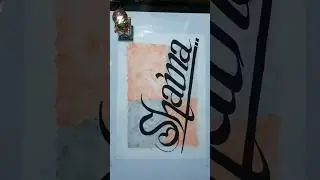 Shaina name calligraphy #youtubeshorts #shortvideo #calligraphymasters #viral