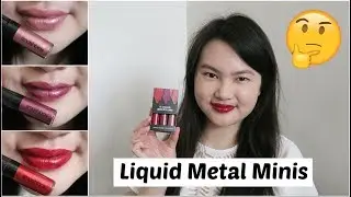Smashbox Be Legendary Liquid Metal Minis Review + Swatches + Try On | Tracey Violet