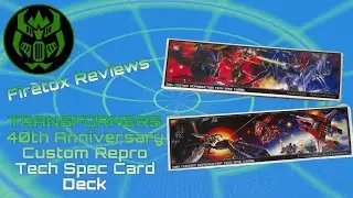 Firetox Reviews - TRANSFORMERS 40th Anniversary Custom Repro Tech Spec Card Deck