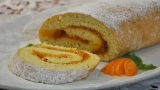 Biskuitroulade mit Marillenmarmelade von Kochen in Wien TV