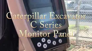 Cat C Series Excavator Monitor Panel