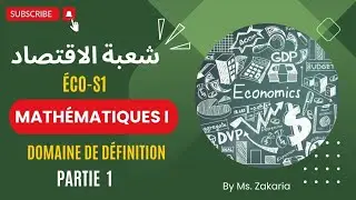 1# Chapitre I : Fonction réelle d'une seule variable réelle Domaine de définition Partie 1