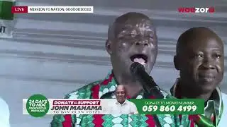 NDC Flagbearer Race: John Mahama Campaign Tour: Interacts with Delegates at Odododiodoo