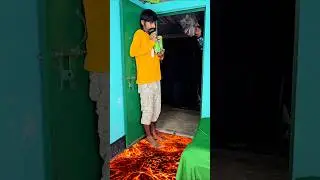 Little Brother Runs From Ghost but FALLS Into LAVA! 😱👻🔥😂