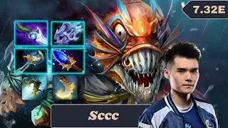 Sccc Slark Safelane Gameplay Carry Patch 7.32e - Dota 2 Full Match Gameplay