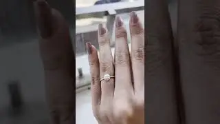 Minimalist Promise Ring with 1/2 CT Moissanite