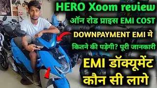 Hero xoom 110 cc on road price finance details emi down payment hero xoom 125 2025 model modify