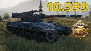 Bat.-Châtillon 25 t • 10.599 Damage 10 Frags - 1 vs 4 Win in last second • WoT Gameplay