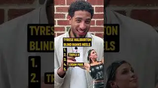 Tyrese Haliburton blind ranks WWE Heels 😈