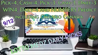 Daily Lottery Predictions including ONTARIO CANADA PICK-3 and Pick-4 🇨🇦