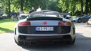 EPIC Audi R8 Prior Design GT850 REVS & Accelerations! LOUD! (1080p Full HD)