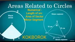 Area Related to circle | 10th | CBSE | Length of arc | Area of Sector| Minor Segment