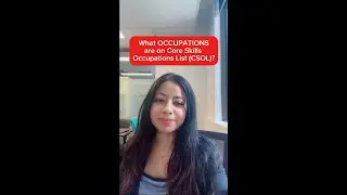 Part 8 What OCCUPATIONS are on the Core Skills Occupations List? #shorts