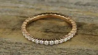 552623R - 2mm Women's Rose Gold Eternity Anniversary Band