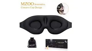 Eye Mask for Men Women, 3D Contoured Cup Sleeping Mask