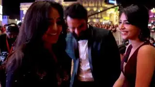 Manju Warrier Tovino Thomas red carpet entry at Asiavision Awards Dubai