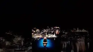 &Eta; &Sigma;&upsilon;&mu;&eta; &tau;&omicron; &beta;&rho;ά&delta;&upsilon; 🤩 Symi night lights #symi #symitv #night #symiport #islandlife #greece #drone