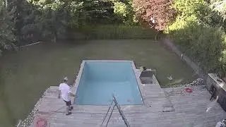 Pool Cleaning After Winter(24 hours time elapsed)