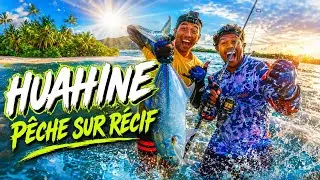 P&ecirc;che sur le recif de l&rsquo;ile HUAHINE