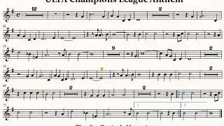 Partitura del Himno de la UEFA Champions League
