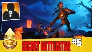 Secret Battle Star in Week 5 Location Guide in Fortnite // FREE Battle Pass Tier in Season 8