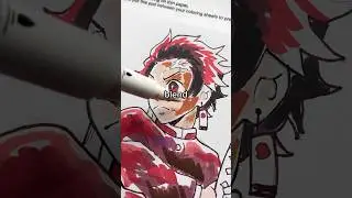 How to BLEND Acrylic Markers!! 👀🎨 #arttutorial