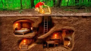 I Built a Secret Underground House in Jungle 😱 | Primitive Survival Challenge 