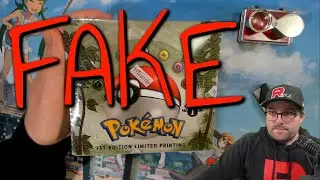 Fake 1st Edition Jungle Pokemon Booster Box Analysis & Opening