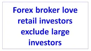 Forex manager experience sharing：Forex broker love retail investors exclude large investors